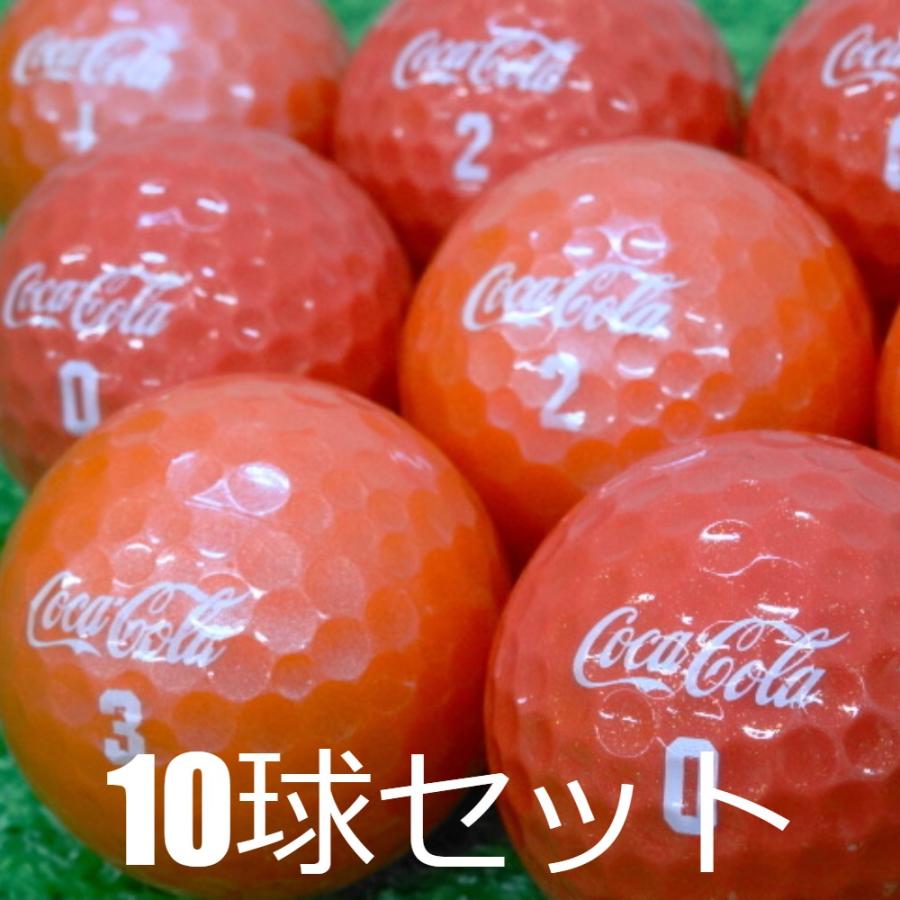 ロストボール Coca-Cola レッド 10球セット 中古 Aランク コカコーラ 赤 ゴルフボール｜seventwo｜04