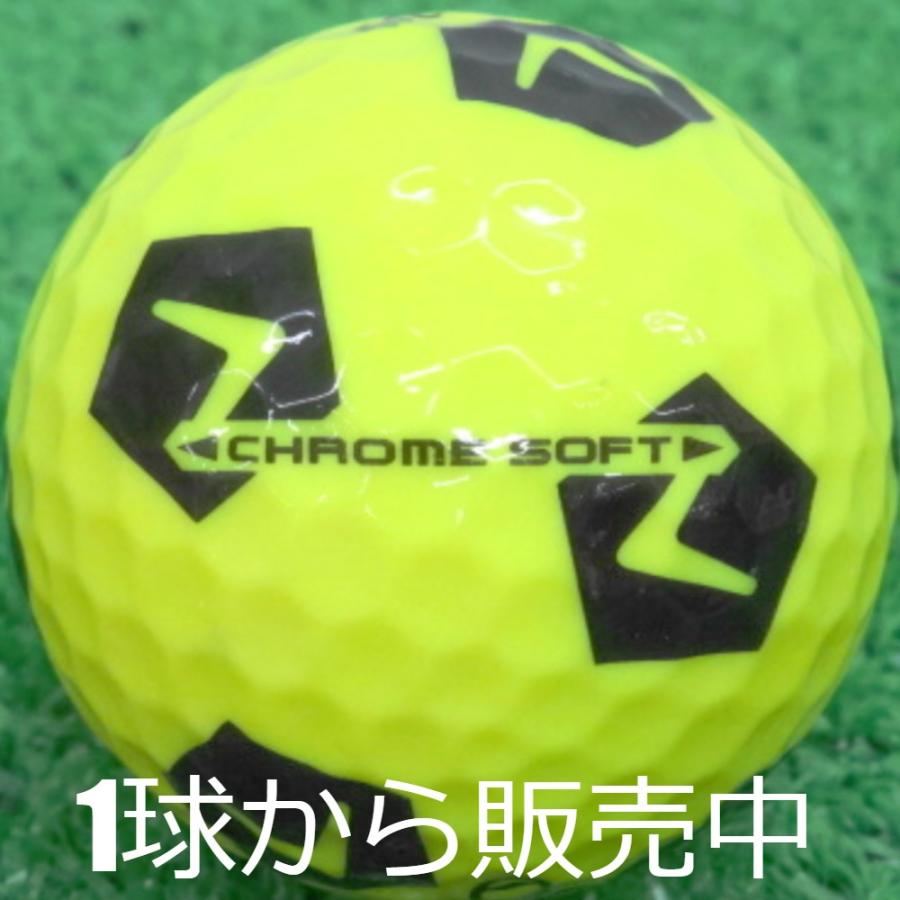 ロストボール キャロウェイ CHROME SOFT シェブ TRUVIS 黄黒 1個 中古 Aランク クロムソフト イエロー ブラック ゴルフボール｜seventwo｜02