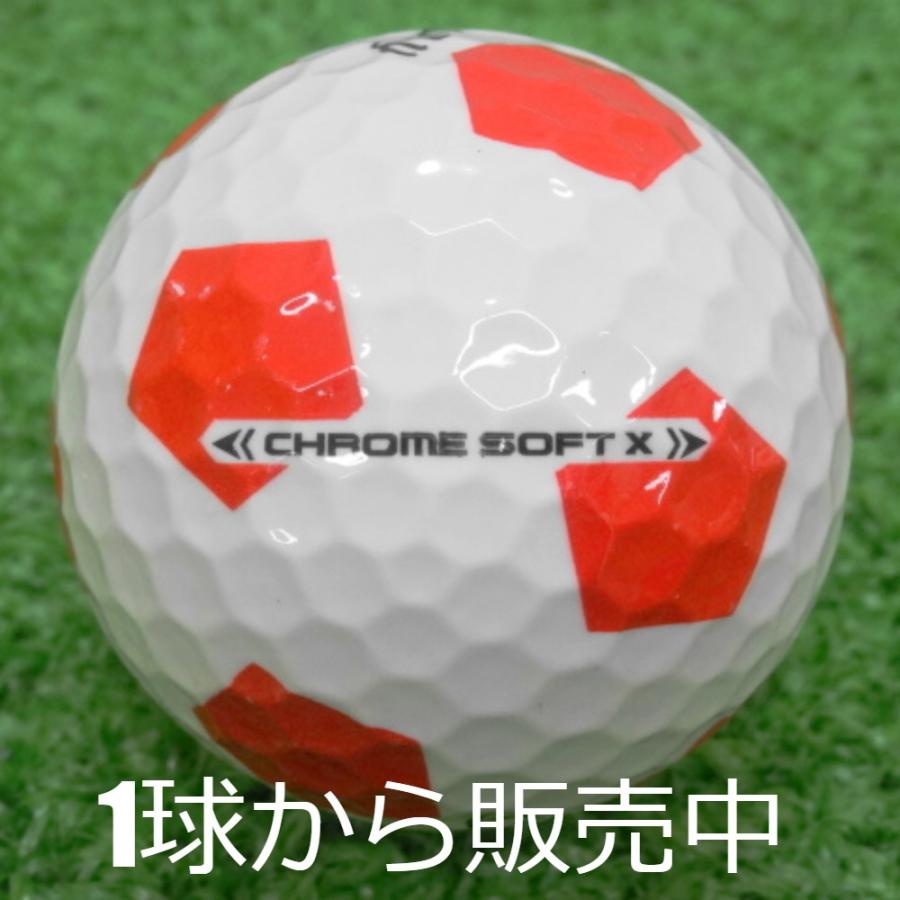 ロストボール キャロウェイ CHROME SOFT X 2020年モデル TRUVIS 赤白 1個 中古 Aランク クロームソフト レッド ゴルフボール｜seventwo｜02