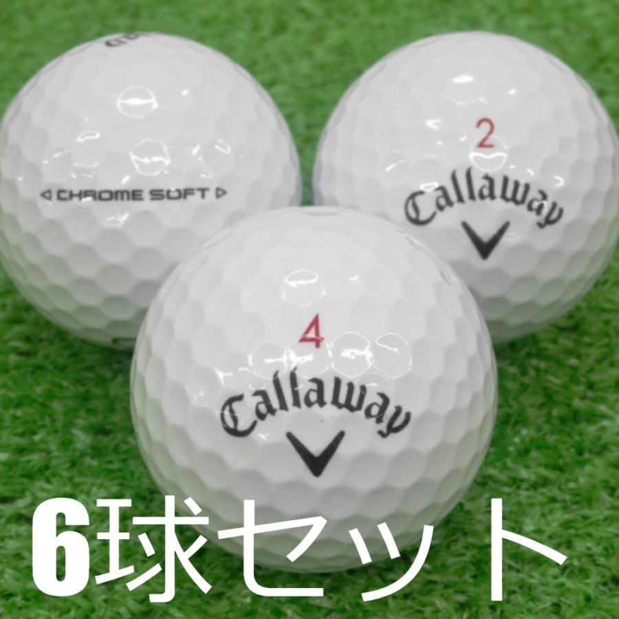 美品 キャロウェイ CHROME SOFT他 ロストボール 24球 CHROME SOFT ロストボール ゴルフボール Callaway 2024 ホワイト 6球