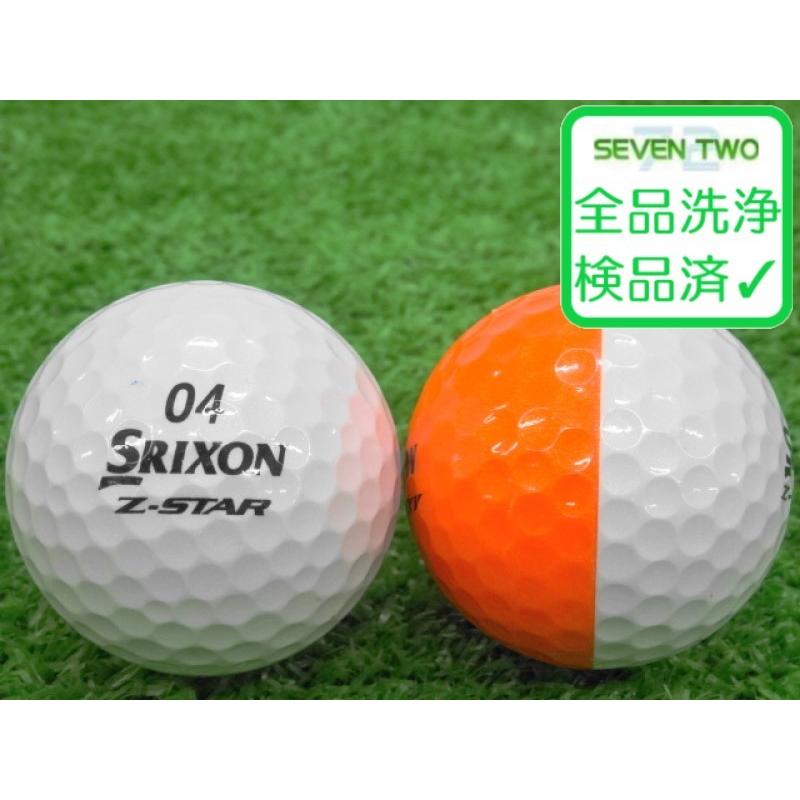 SRIXON スリクソン Z-STAR DIVIDE 2021年モデル ホワイト/オレンジ 1個 当店Aランク 中古 ロストボール ゴルフボール｜seventwo