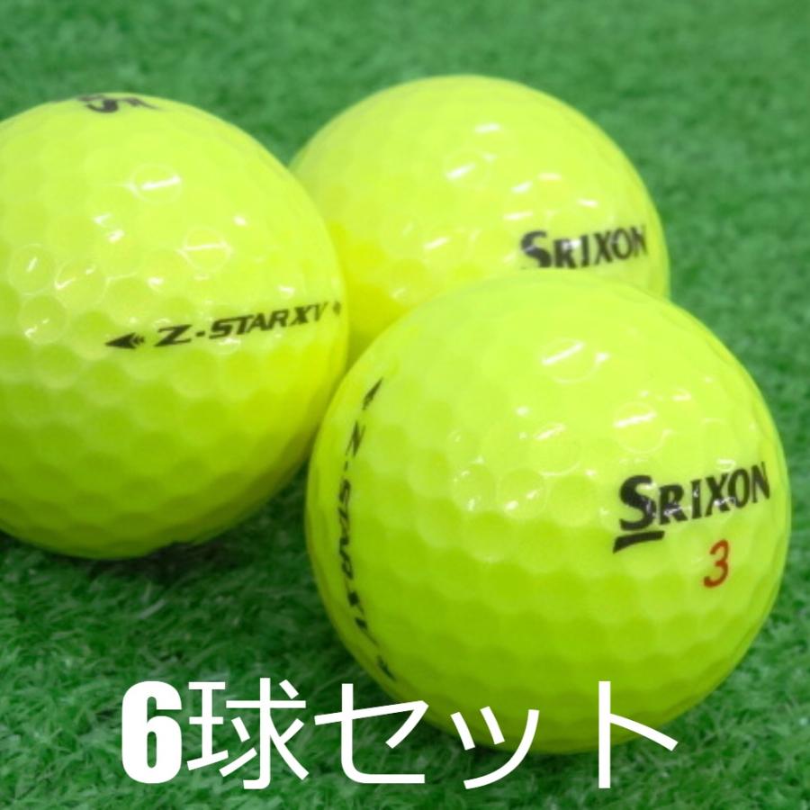 ロストボール SRIXON  Z-STAR XV プレミアムパッションイエロー 2021年モデル 6球セット 中古 Aランク スリクソン Zスター ゼットスター 黄色 ゴルフボール｜seventwo｜02