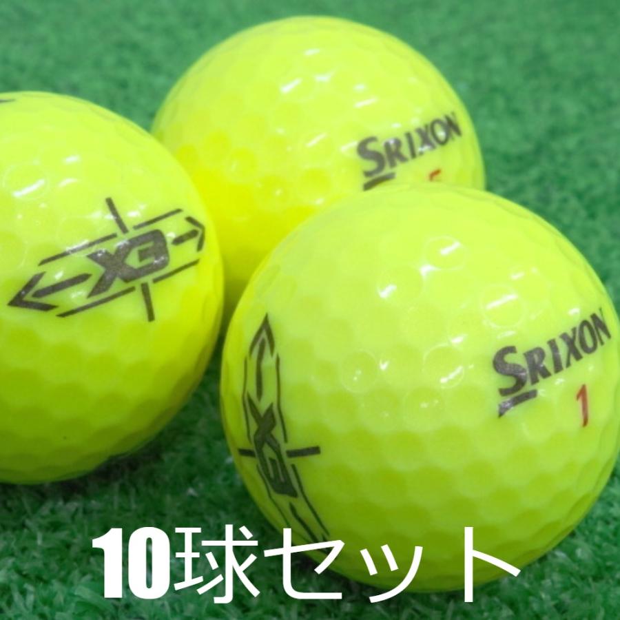【未使用品】ダンロップゴルフボール SRIXON X3　2ダースイエロー SRIXON ロストボール ゴルフボール ダンロップ X3 イエロー 10球セット