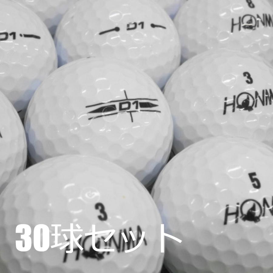 送料無料 ロストボール ホンマ D1 ホワイト 30球セット 中古 Aランク 白 本間 HONMA ゴルフボール｜seventwo｜02