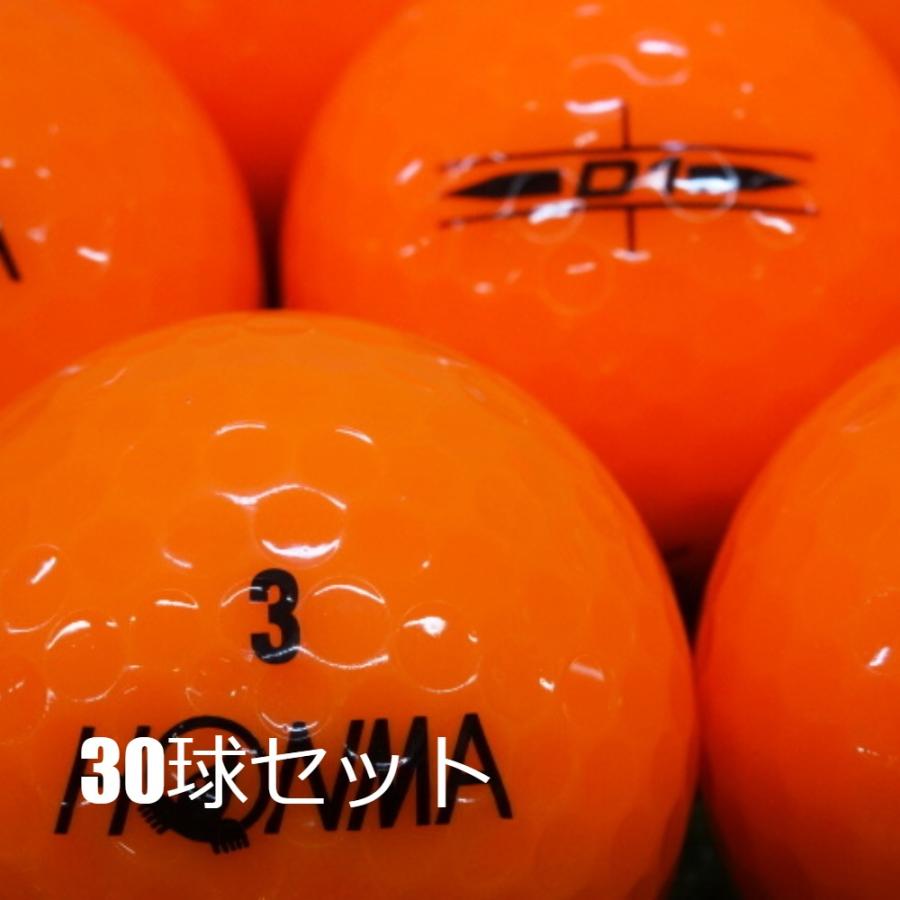 HONMA D1 ロストボール ゴルフボール オレンジ 30球セット 中古 A