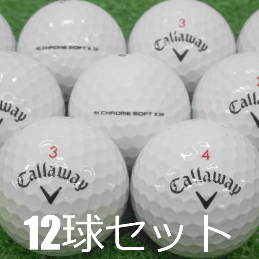 CHROME SOFT ロストボール ゴルフボール Callaway Golf X ホワイト 12