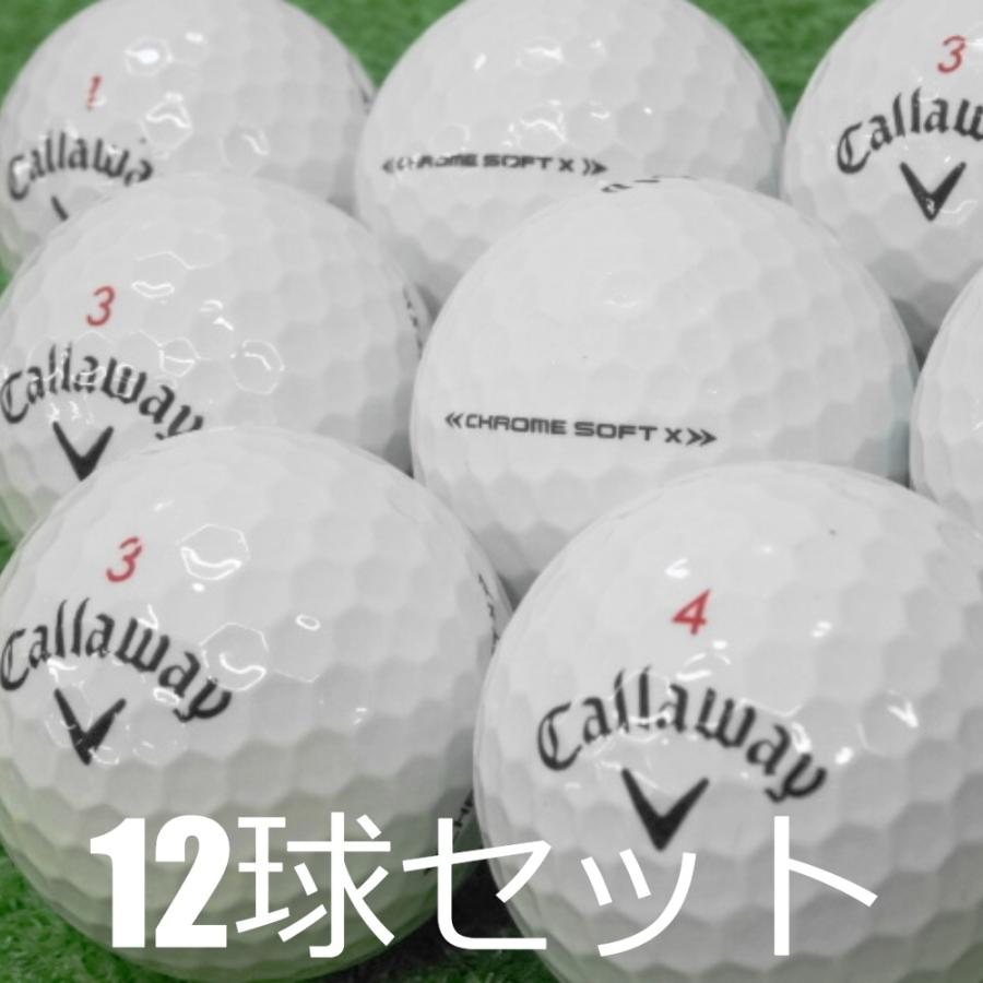 CHROME SOFT ロストボール ゴルフボール Callaway Golf X ホワイト 12