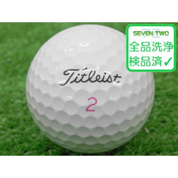 ロストボール タイトリスト PRO V1 2021年モデル ホワイト ピンクロゴ 限定 1個 当店Bランク 中古 ゴルフボール｜seventwo