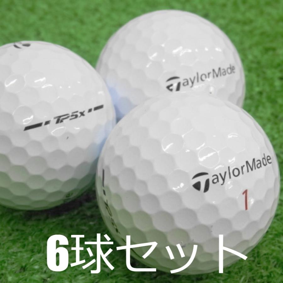 【美品】テーラーメイド TP5,TP5x 24球 （106）　　　　ロストボール TP5x ロストボール ゴルフボール TaylorMade 2024 ホワイト 6球セット