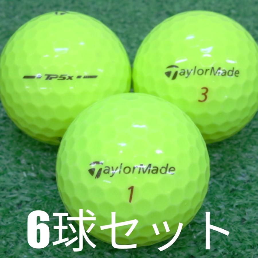 TP5x ロストボール ゴルフボール TaylorMade 2024 イエロー ボール 6球