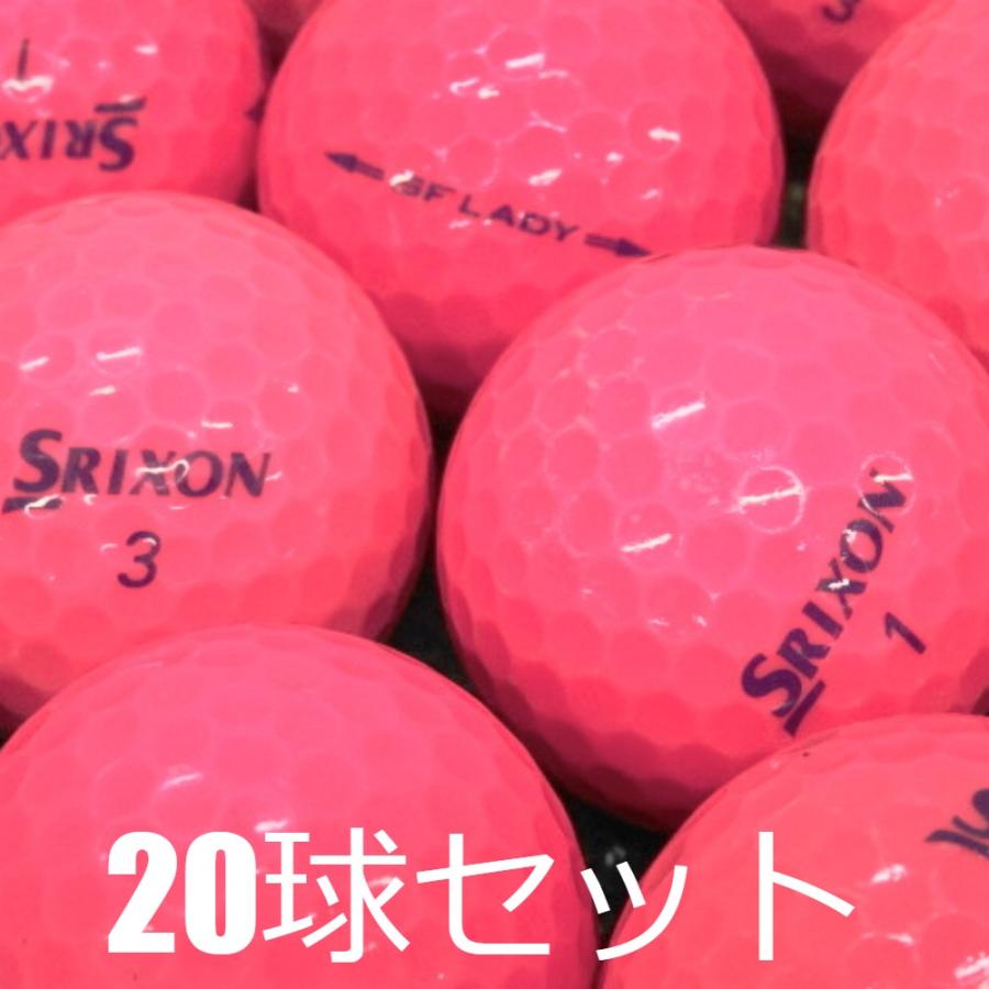 SRIXON ロストボール ゴルフボール SF-LADY ピンク 20球セット 中古 C