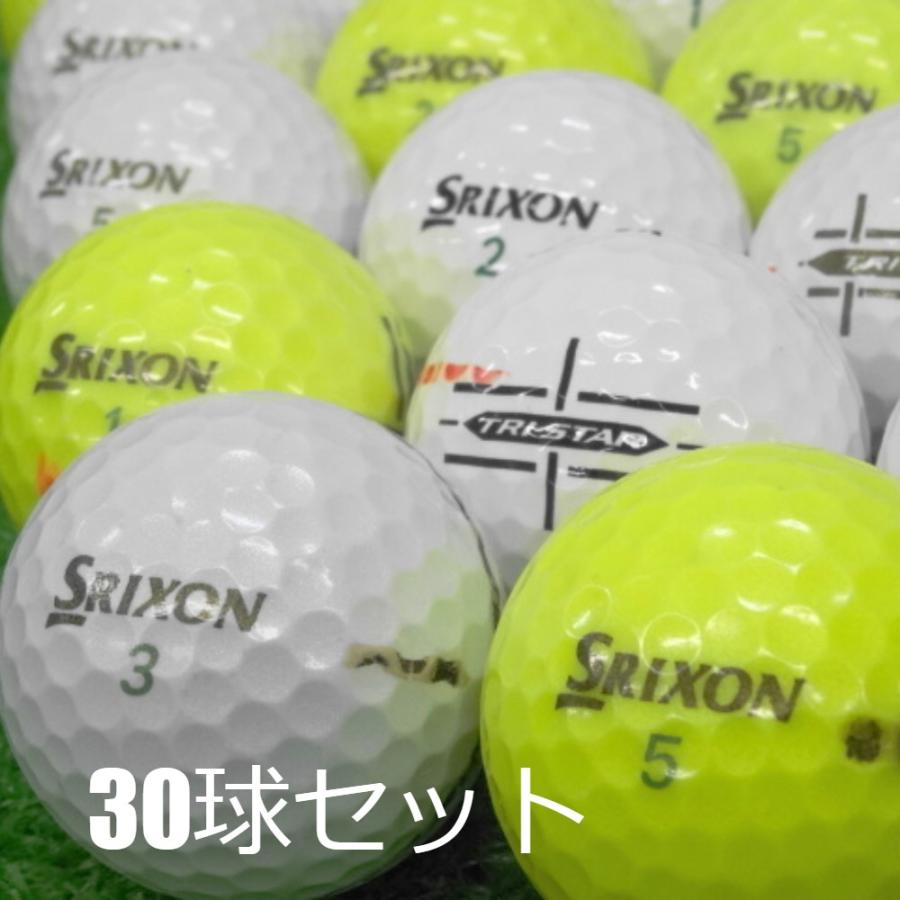 送料無料 ロストボール 訳あり SRIXON TRI-STAR 30球セット 中古 ワケアリ スリクソン トライスター ゴルフボール｜seventwo｜04