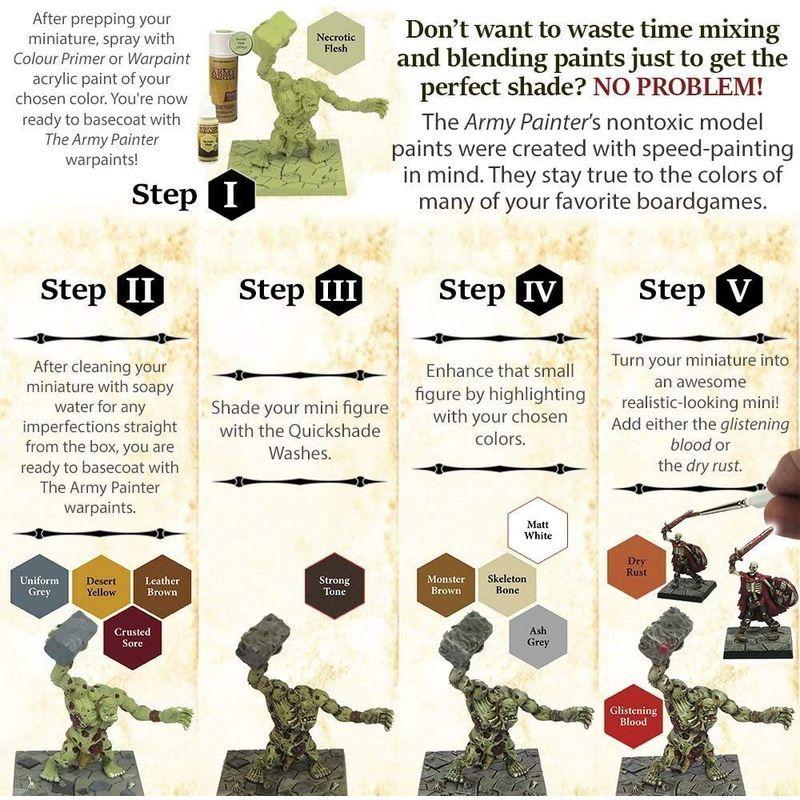 The Army Painter アーミーペインター メガペイントセット 正規品 日本語解説書付 Warpaints Mega Paint Army Painter アーミーペインター メガペイントセット 正規品 日本語解説書付 Warpaints Mega Paint