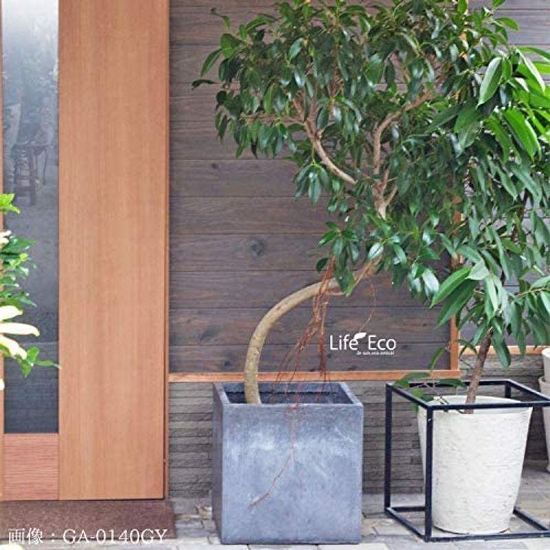 ファイバークレイ製 軽量 大型植木鉢 バスク キューブ 40cm グレー 軽量 大型植木鉢 バスク キューブ 40cm グレー 　 サイズ