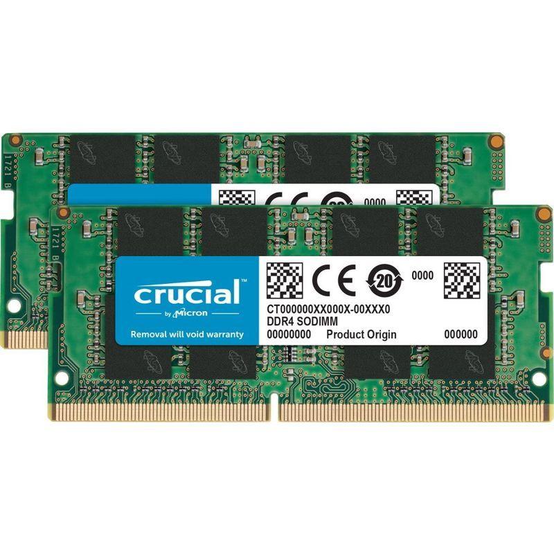 ローボード Crucial 32GB Kit (2 x 16GB) DDR4-2666 SODIMM CT2K16G48FD8266 【2170255303】(12963円)