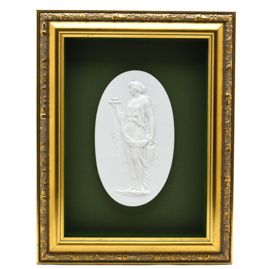 安心 保証 【店頭展示品】セーブル(Sevres) 浅浮き彫り 壁飾り ランブイエ酪農場のナヴェット(2) 掛軸 雲上聖観音 川口寿邦 掛け軸 尺五立