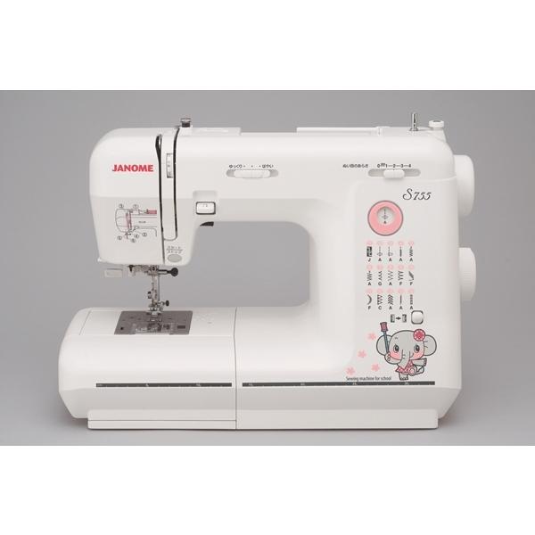 ミシン本体 ジャノメ 電子ミシンS755（フットコントローラー付）