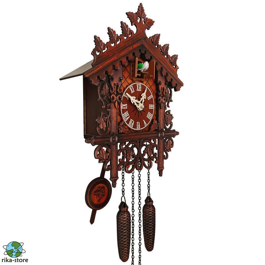 掛け時計 鳩時計 おしゃれ 北欧 カッコウ 本格 本格ふいご式 木製 カッコークロック ハウス型｜sewingrika-store｜04