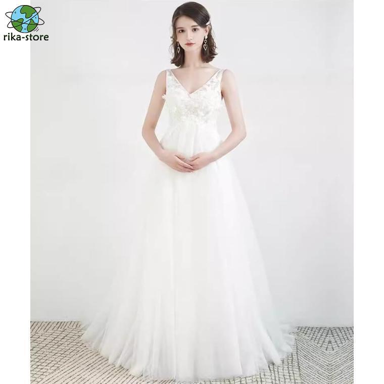 ウェディングドレス 袖なし ノースリーブ エンパイアライン 結婚 ウェディングドレス 袖なし ノースリーブ エンパイアライン 結婚