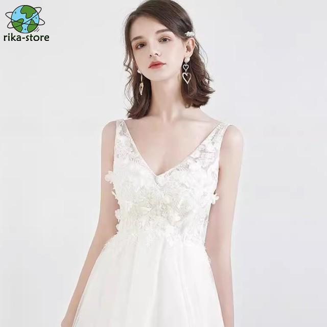 ウェディングドレス 袖なし ノースリーブ エンパイアライン 結婚 ウェディングドレス 袖なし ノースリーブ エンパイアライン 結婚