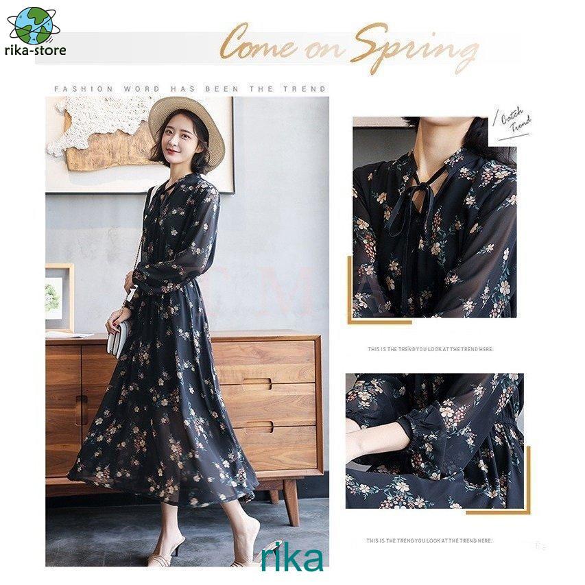 ワンピース シフォンワンピース 花柄ワンピース レディース 春秋 ワンピース シフォンワンピース 花柄ワンピース レディース 春秋