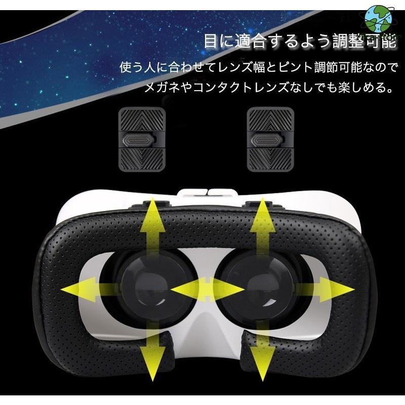 VRメガネ 3D眼鏡 iPhone Android スマホ ヘッドセット 3D VRゴーグル 4インチ〜6.3インチ対応 360度ビュー レンズ幅 ピント調整可能｜sewingrika-store｜11