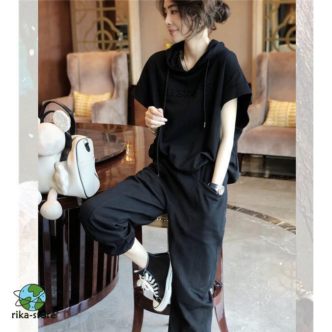 セットアップ レディース ジャージ スウェット 上下セット 半袖
