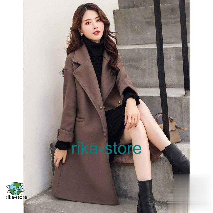 コート レディース アウター 長袖 秋冬 40代 チェスターコート