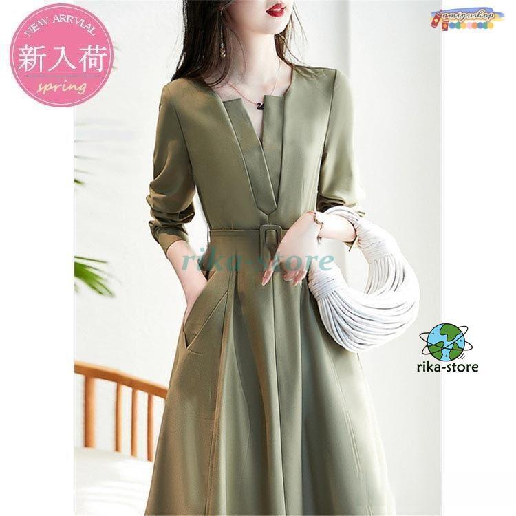 ワンピースレディース きれいめ 40代 ロング丈 長袖 プリーツ フレア クローバー株式会社 シフォンワンピース aライン 春夏 おしゃれ きれいめ 通勤 大人 20代 30代 40代 ワンピースレディース きれいめ 40代 ロング丈 長袖 プリーツ フレア