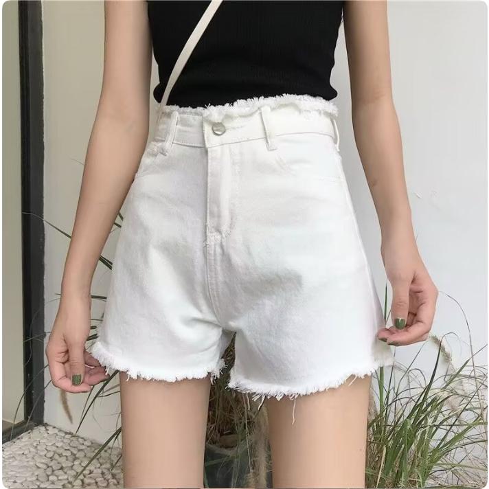 デニム ショートパンツ レディース 白 短パン 美脚 きれいめ パンツ