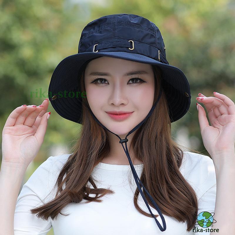 サファリハット レディース 帽子 登山 日焼け防止 アウトドア 紫外線対策 UV 1003826_01.jpg