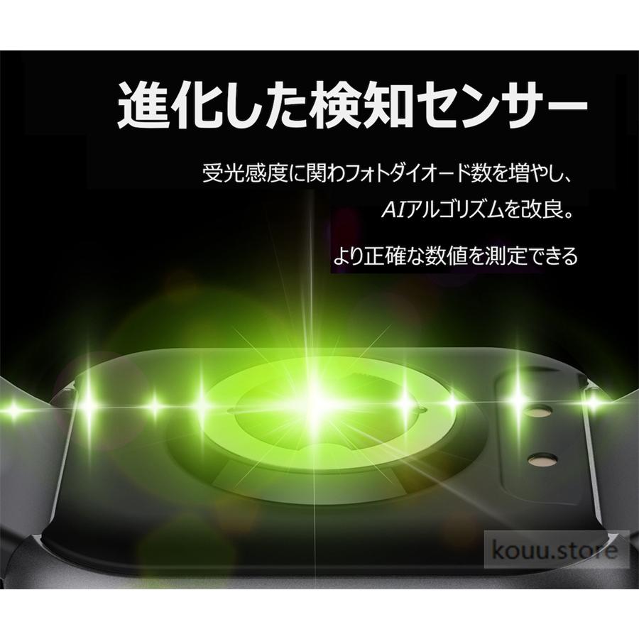 スマートウォッチ 通話機能  心電図ECG 日本製センサー Apple android 対応 血圧測定 心拍数 血中酸素 日本語 メンズ レディース 正規品2024｜seyu123-stoa｜10