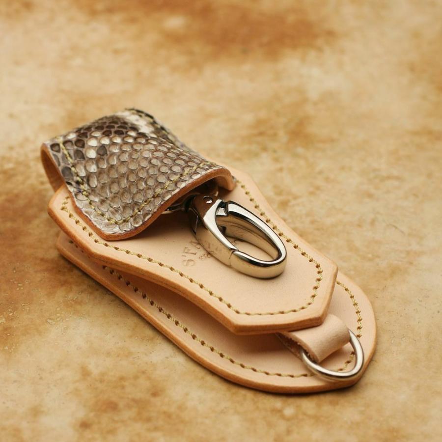 S'FACTORY ベルトループ キーリング＆ループ パイソン ナチュラル（ヘビ革） |  | 02
