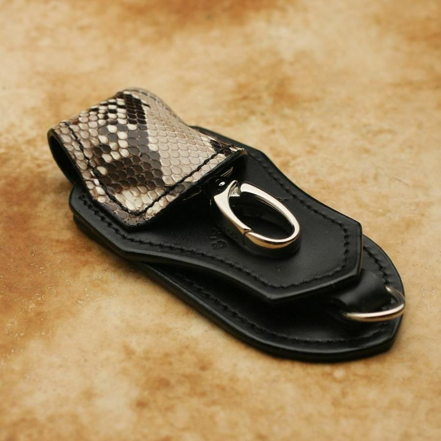 S'FACTORY ベルトループ キーリング＆ループ パイソン ブラック（ヘビ革） |  | 02