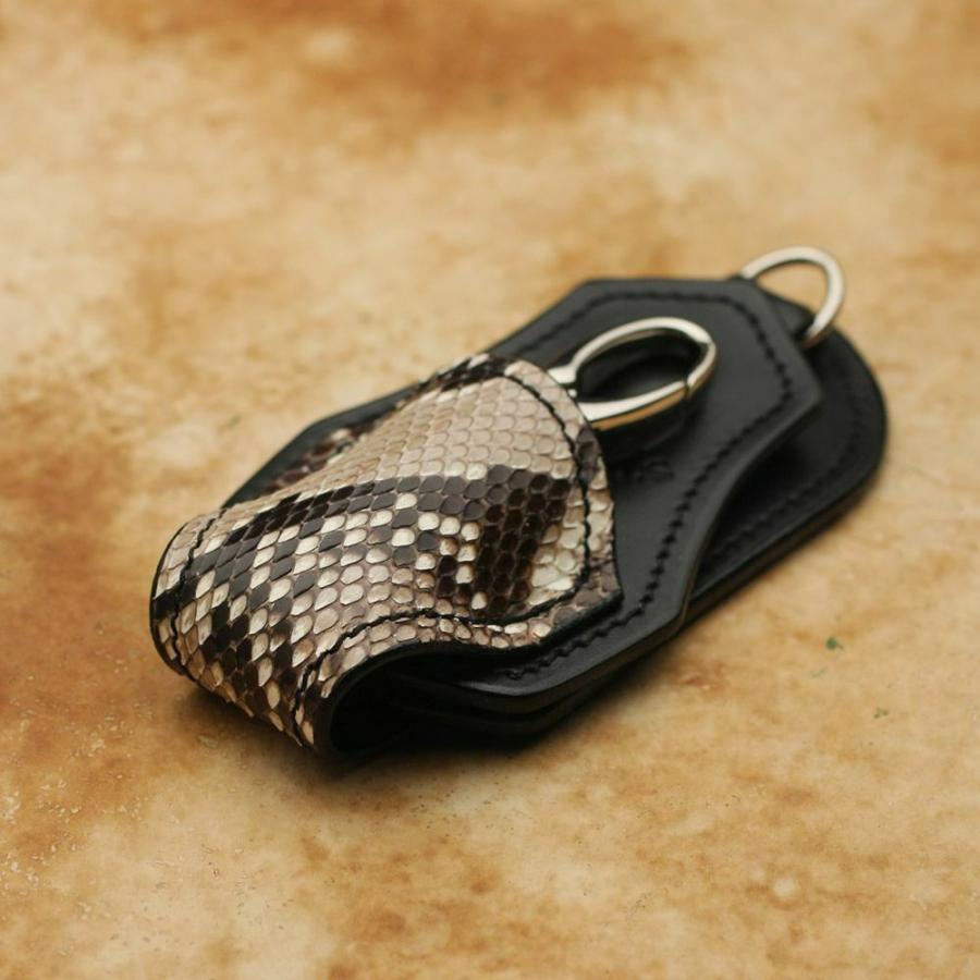S'FACTORY ベルトループ キーリング＆ループ パイソン ブラック（ヘビ革） |  | 03