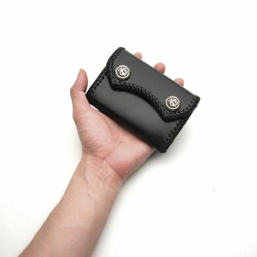 S'FACTORY 革財布 マイクロウォレット カウレザー ブラック（牛革