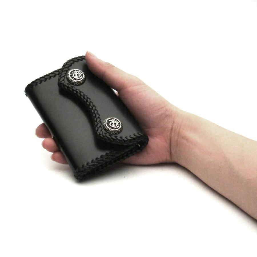 S'FACTORY 革財布 マイクロウォレット カウレザー ブラック（牛革