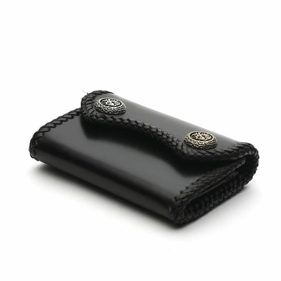 S’FACTORY レザー ブラック ミニ財布 未使用品 S'FACTORY 革財布 マイクロウォレット カウレザー ブラック（牛革