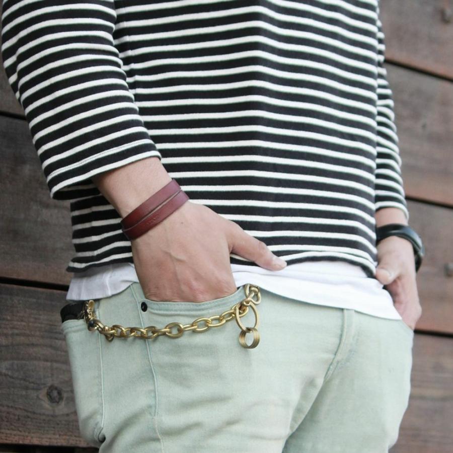 S'FACTORY キーリング ショート ウォレット チェーン リング ゴールド