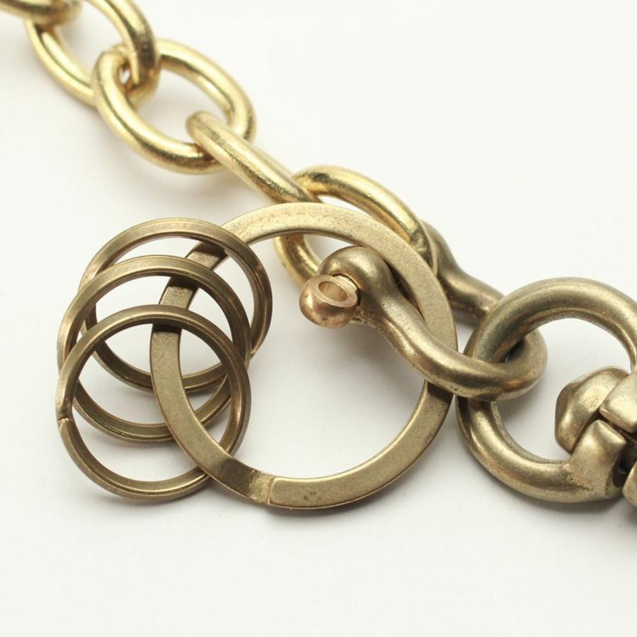 S'FACTORY キーリング ショート ウォレット チェーン リング ゴールド