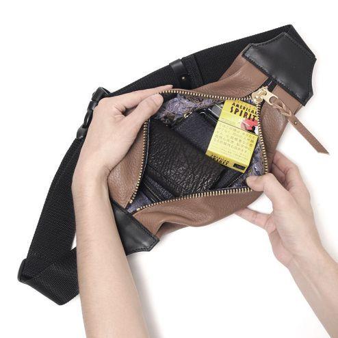 S'FACTORY バッグ スリム ボディバッグ カウレザー ブラウン（牛革）_7