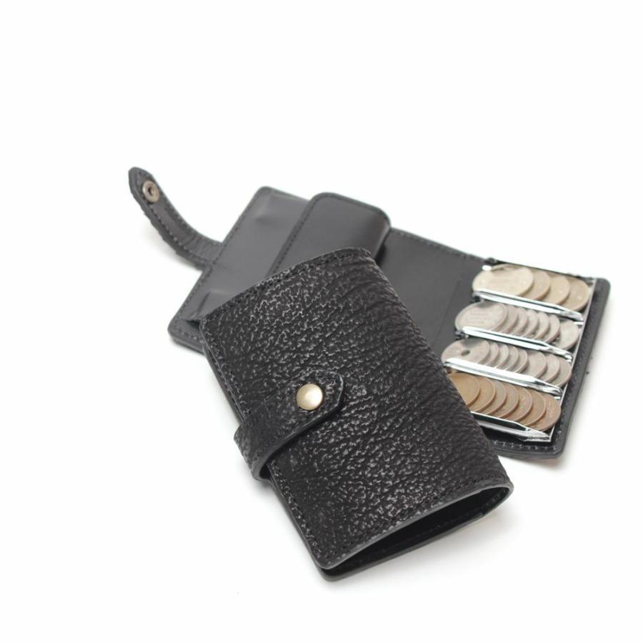 S´FACTORY 小銭入れ レザーコインクリップ シャーク（サメ革）