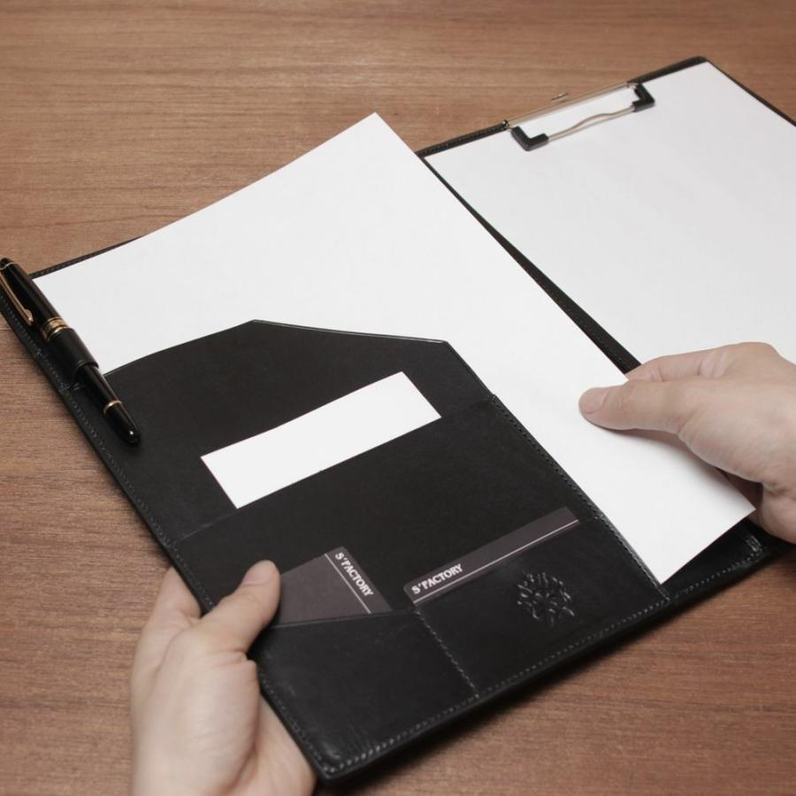 S'FACTORY ステーショナリー A4 レザーバインダー カウレザー ブラック