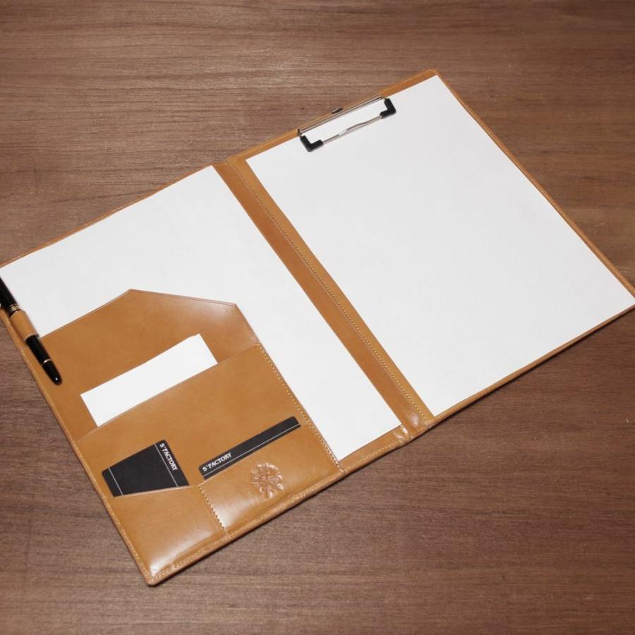S'FACTORY ステーショナリー A4 レザーバインダー カウレザー キャメル