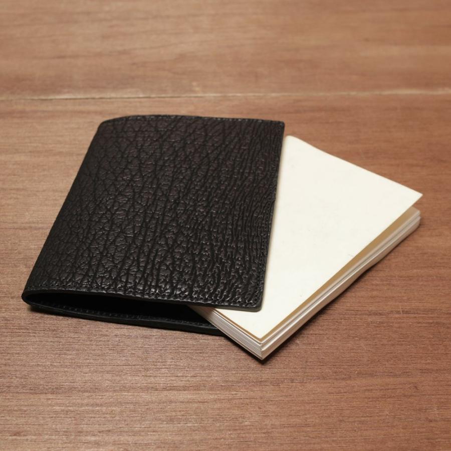 S'FACTORY ステーショナリー レザーブックカバー 文庫本サイズ シャーク（サメ革）の画像