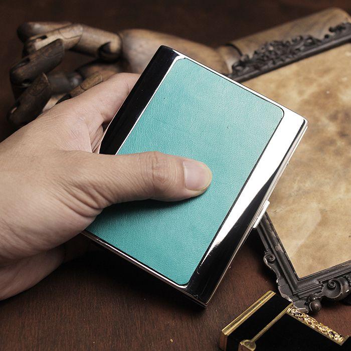 サスクワッチファブリックス　シガレットケース メタルシガレットケース 20本タイプ シャークレザー（サメ革