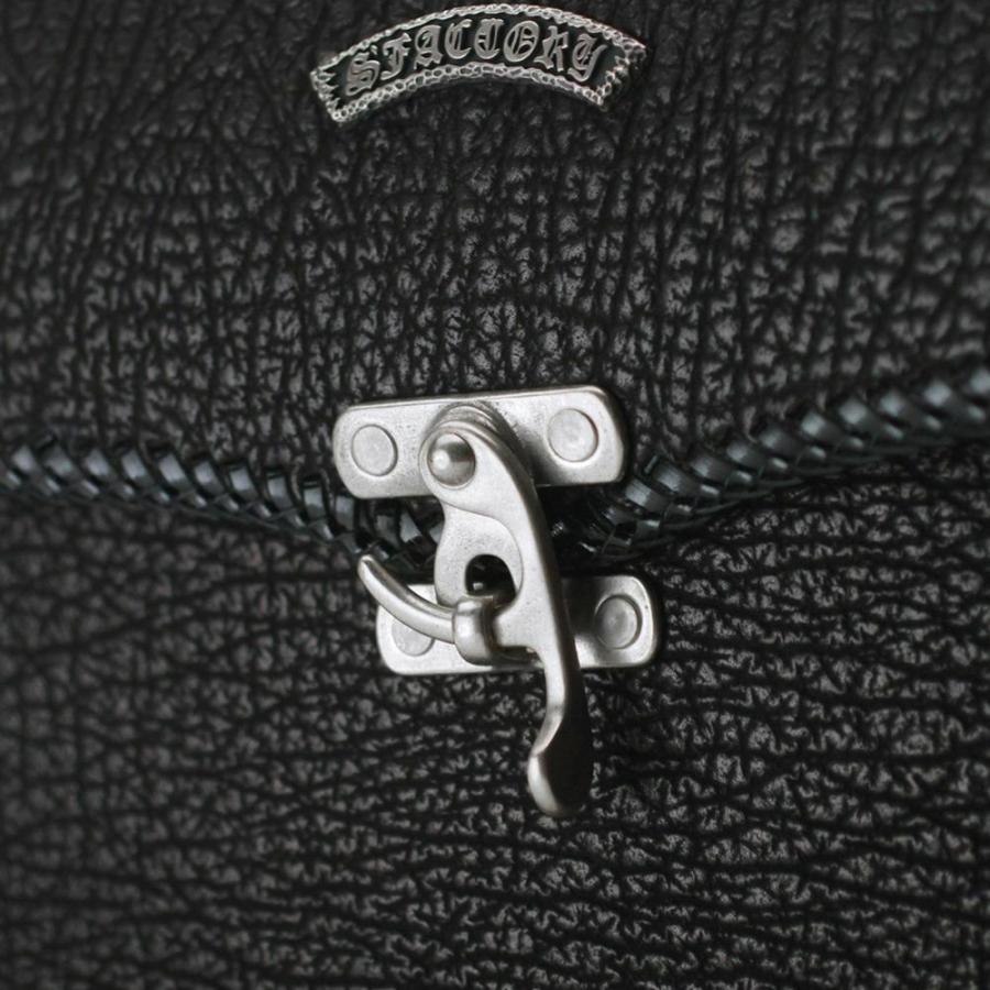 S'FACTORY バッグ 縁編みセカンドバッグ シャーク（サメ革）の画像