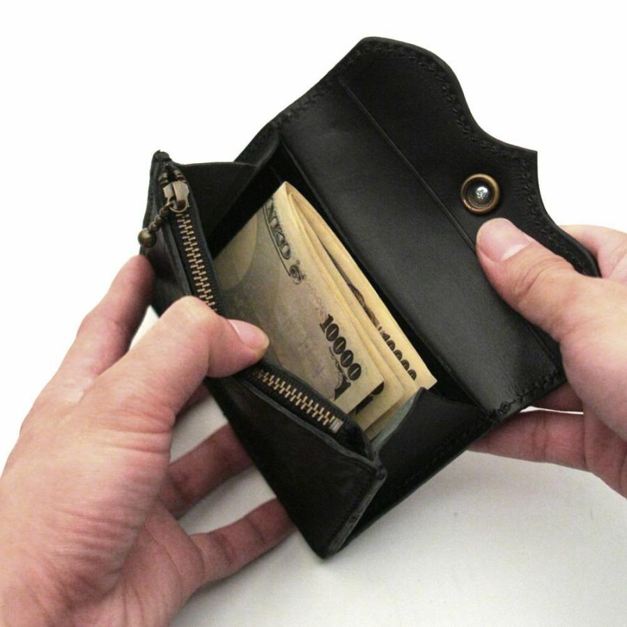 ショートウォレット S'FACTORY 革財布 S'FACTORY 革財布 スマート ショート ウォレット ブラックエレファント
