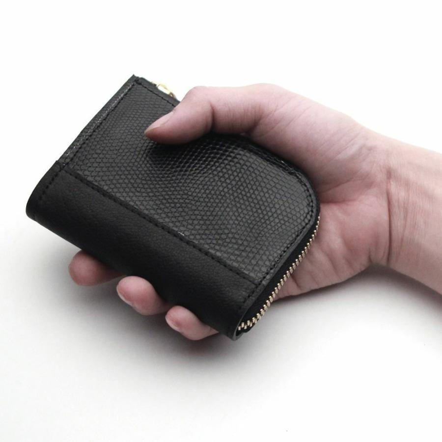 S'FACTORY 革財布 L字ファスナー ショートウォレット リザード（トカゲ