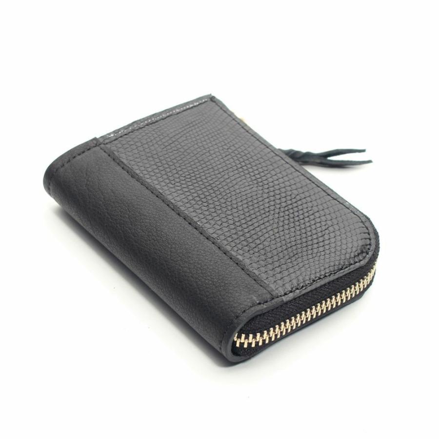 S'FACTORY 革財布 L字ファスナー ショートウォレット リザード（トカゲ